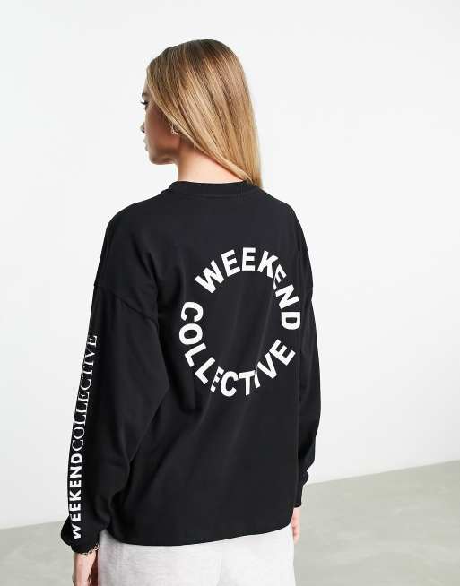 ASOS Weekend Collective Oversized Long Sleeve T-Shirt