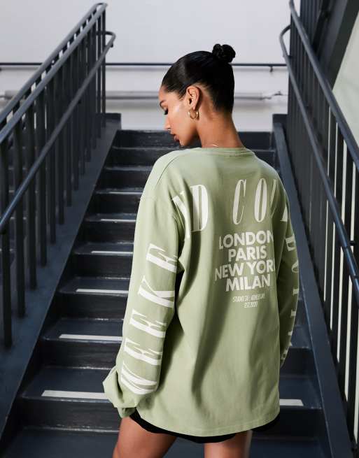 ASOS Weekend Collective Oversized Long Sleeve T-Shirt