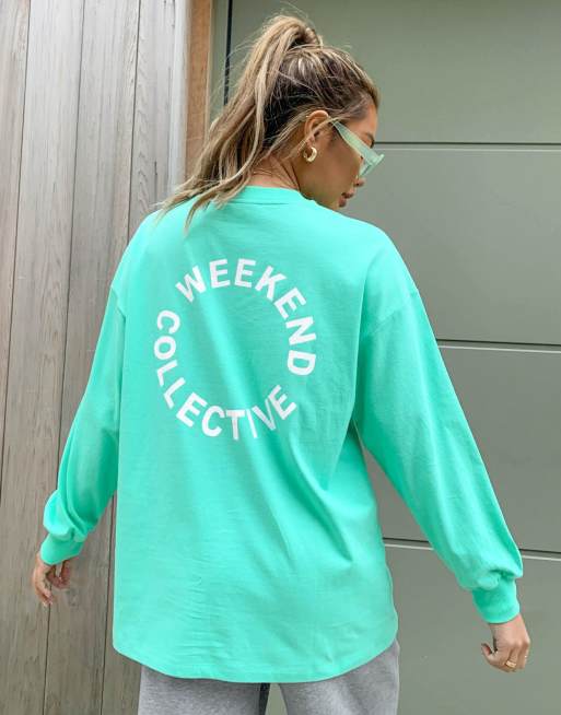 ASOS Weekend Collective Oversized Long Sleeve T-Shirt