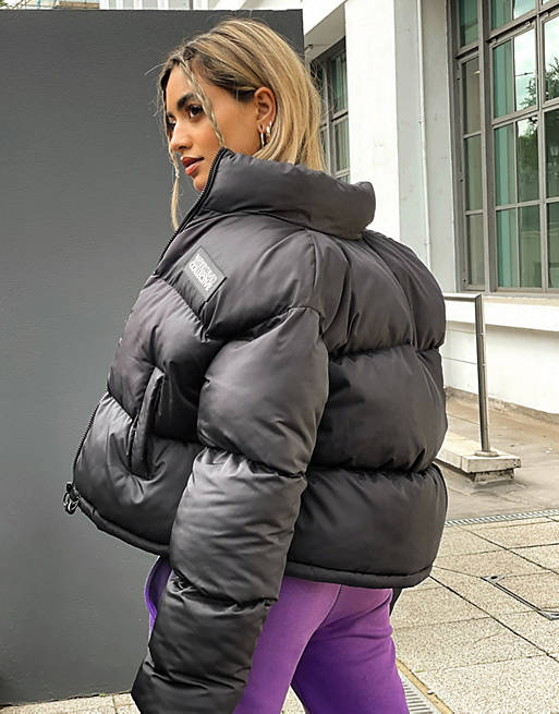 Coats & Jackets Collective oversized puffer jacket in black 