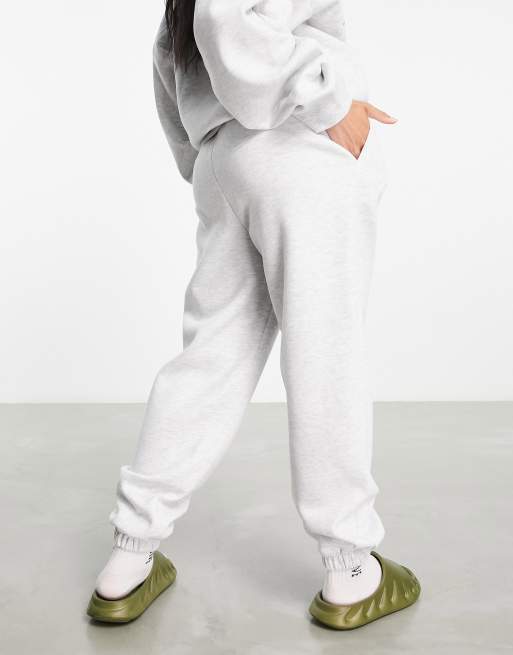 ASOS Weekend Collective set oversized sweatpants with logo in white