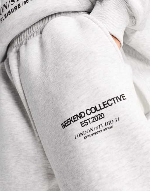 ASOS Weekend Collective oversized sweatshirt & sweatpants with