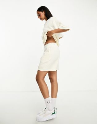 ASOS Weekend Collective co-ord oversized washed jersey shorts in cream - ASOS Price Checker