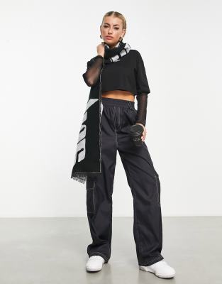 ASOS Weekend Collective Combat Pants with Pocket in monogram-Multi