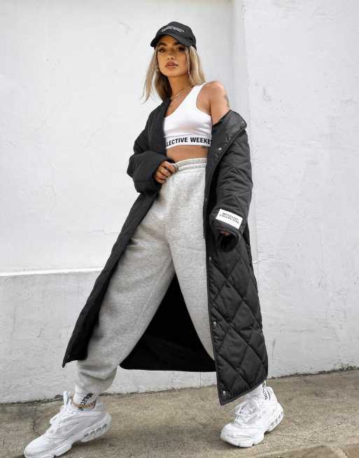 ASOS Weekend Collective quilted jacket in black