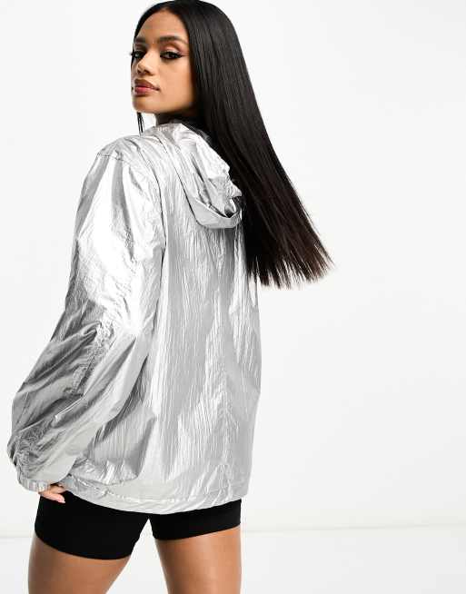 Silver rain outlet jacket