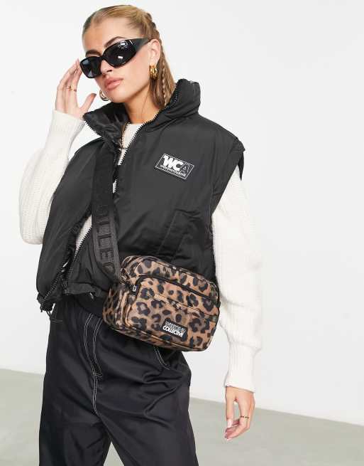 ASOS Weekend Collective - Sac bandoulière en nylon à imprimé animal, 3 de 4