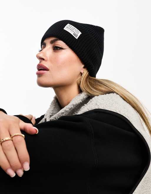 ASOS Weekend Collective – Strickmütze mit Patentmuster und gewebtem Etikett, 2 von 4