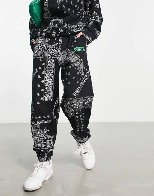 Black Printed Swants (Sweatpants)