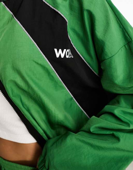 ASOS - Weekend Collective - Veste de survêtement oversize style sportswear - Vert, 3 de 4