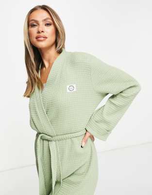 asos waffle robe