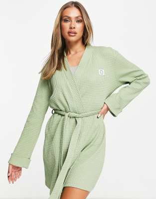 asos waffle robe