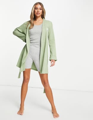 asos waffle robe