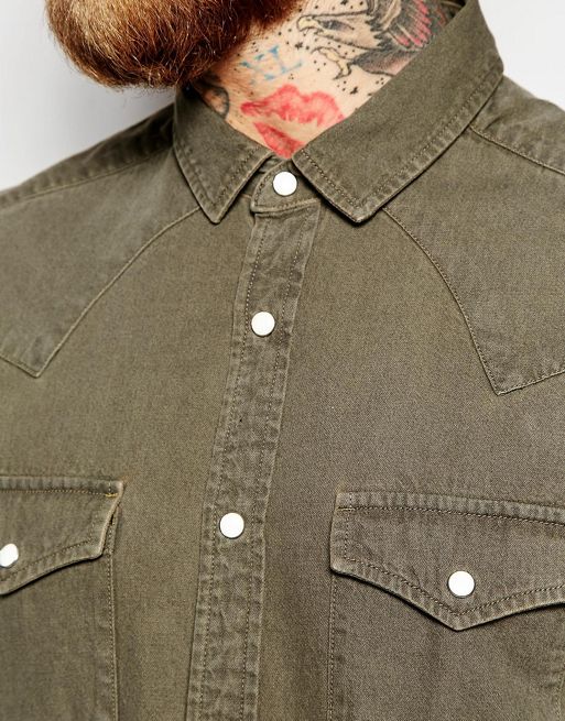 Denim shirt - pull&bear