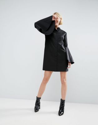 asos bell sleeve dress