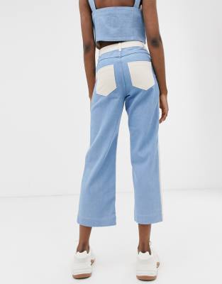 white denim co ord