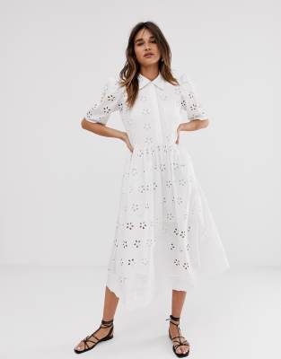 asos short white dress