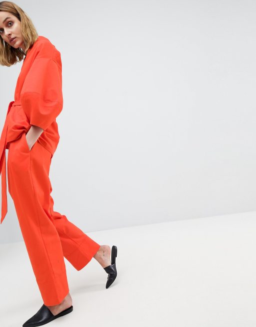  ASOS White - Combi-set met top en broek van twillkatoen met structuur, 3 van 3