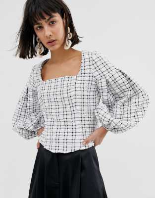 square neck top asos