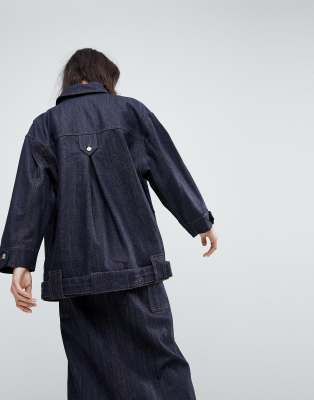 asos white denim jacket