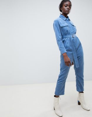 blue corduroy jumpsuit