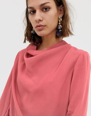 cowl neck top asos