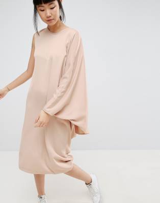 asos white midi dress