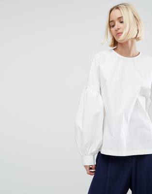 puff sleeve top asos