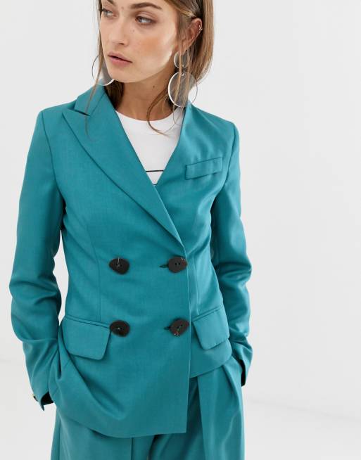 ASOS WHITE Giacca da abito asimmetrica ASOS