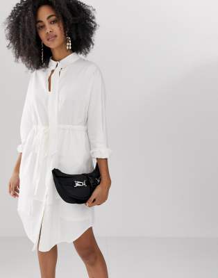 longline shirt dress