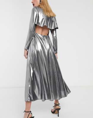 asos long sleeve white dress