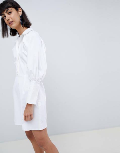 ASOS WHITE mini dress in twill