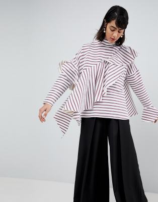 asos frill top