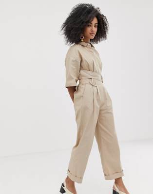 asos beige jumpsuit