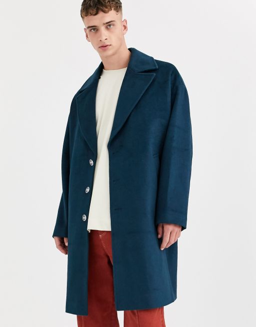 ASOS WHITE overcoat in wool mix | ASOS