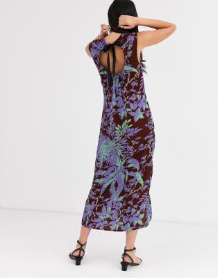 asos palm print dress