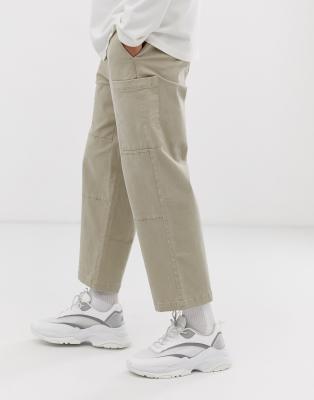 asos beige cargo pants