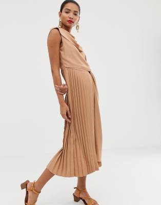 asos white midi dress