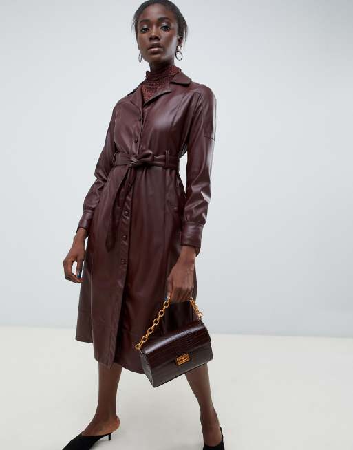 Asos 2025 robe cuir