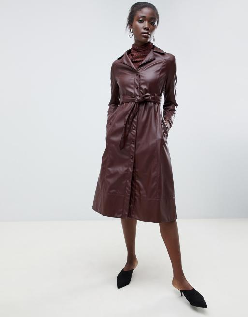 Asos robe cuir new arrivals