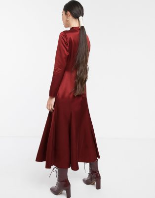 maxi collar dress