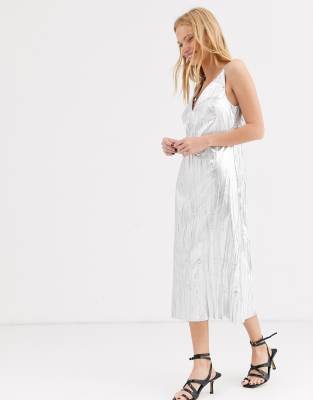 asos white slip dress