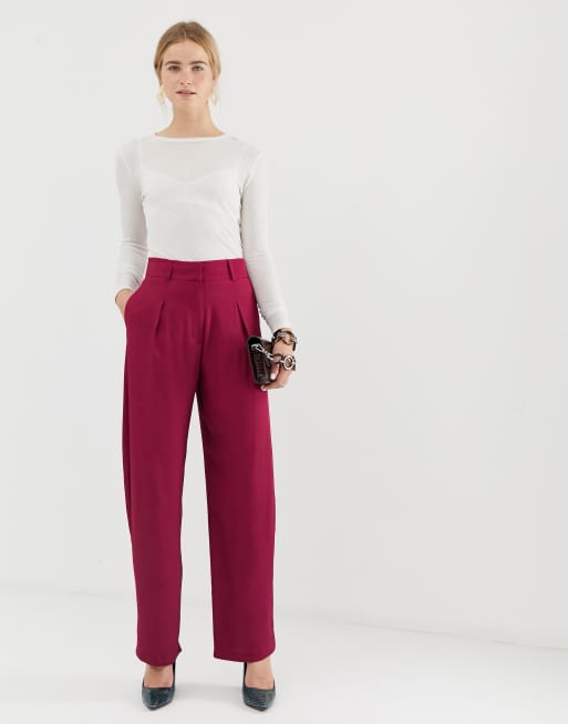 high waisted white pants