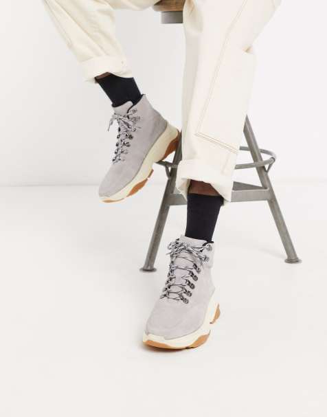 mens white suede boots