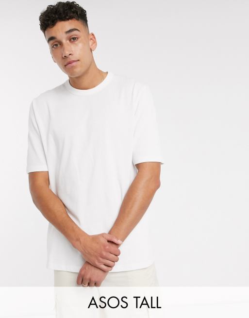 ASOS WHITE Tall loose fit heavyweight t-shirt in white | ASOS