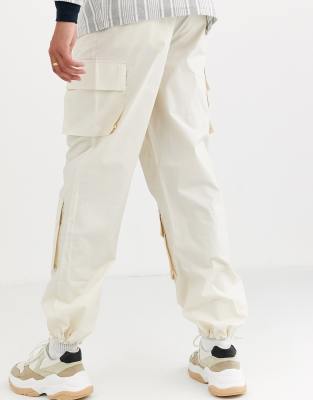 asos white cargo pants