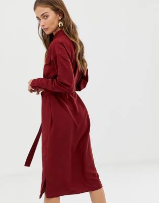 tie shirt dress