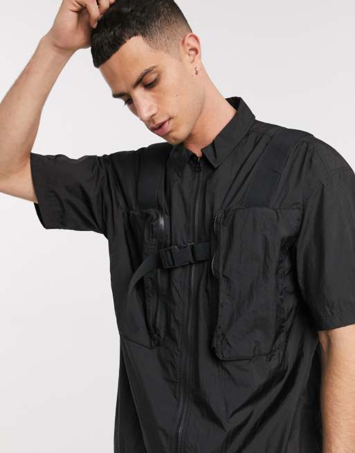 utility shirt black