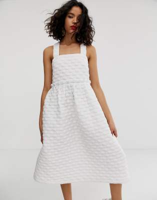tiered dress white