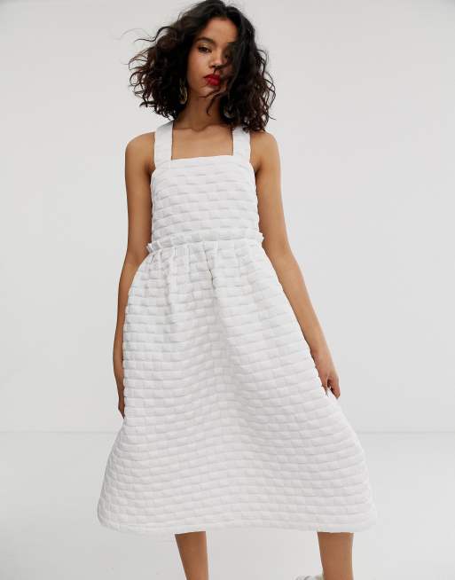 Asos white sales tiered dress